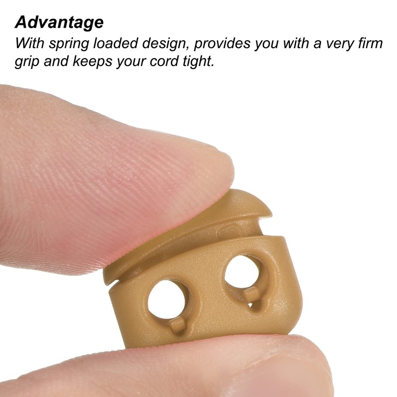 PATIKIL Cord Locks, 30 Pack Oval Spring Toggle Stopper for