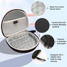 Kopfhörer-Etui für JBL Jr310 BT, Eva Hartschalenetui für Jr310BT On-Ear Wireless Faltbare Bluetooth-Kopfhörer (schwarz)