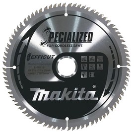 Makita E-08919 EFFICUT Circular Saw Blade Diameter 216 x 2.0 x 30 mm, 80 Teeth, 10° Tooth Angle, for Clean and Fast Cutting in Wood, for Cordless Cap and Mitre Saws