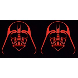 Egl Large 11” Pair Red Darth Vader  window sticker vinyl decal car truck jdm fun