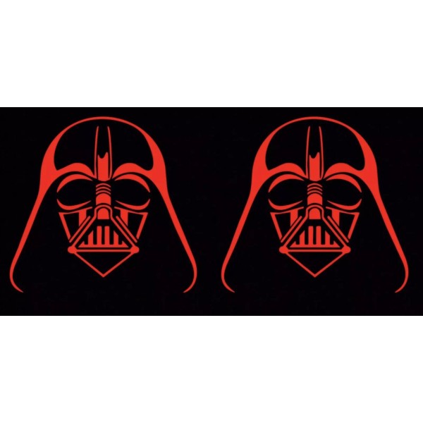 Egl Large 11” Pair Red Darth Vader window sticker vinyl