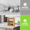 Bambition Bamboo Spice Rack Organizer, 3 Tier Spice Jars Shelf
