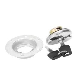 Restokki Tapas de Gas de Bloqueo, Tapas de Gas de Combustible de Tanque, Tapas de Combustible Redondas con Juego de Juntas de Llave para Pieza de Repuesto del Grupo electrógeno