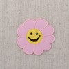 Wholesale Applique Smiling Daisy - PINK - Flowers/Face - Iron