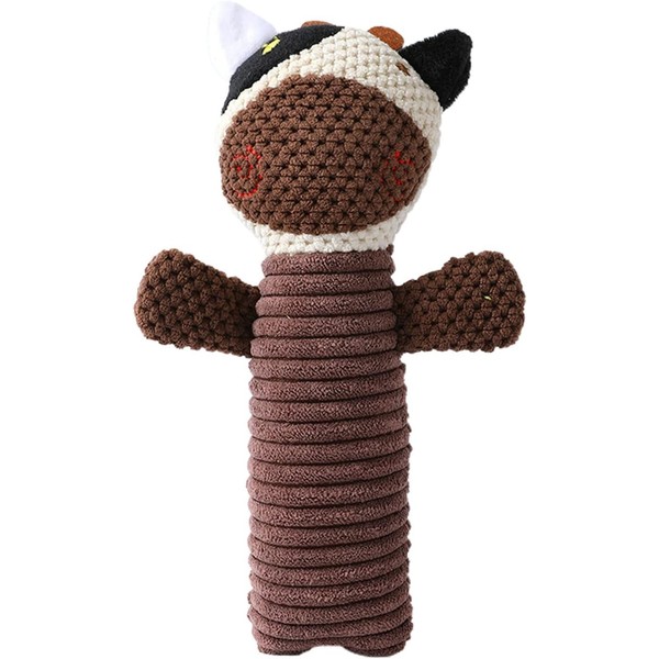 WsjiaboFux Brown Pet Dog Toy Extra-Tough Stuffed Toy Funny Interactive