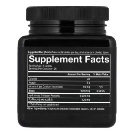 Youtheory Colágeno Para Hombres, 160 Tabletas, Salud Y Vital