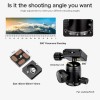 Koolehaoda Camera Mini Tripod Compact Tabletop Tripod with 360° Ball
