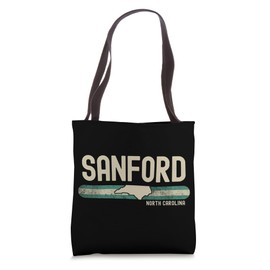 Sanford NC | North Carolina | Travel & 80s Style Tote Bag