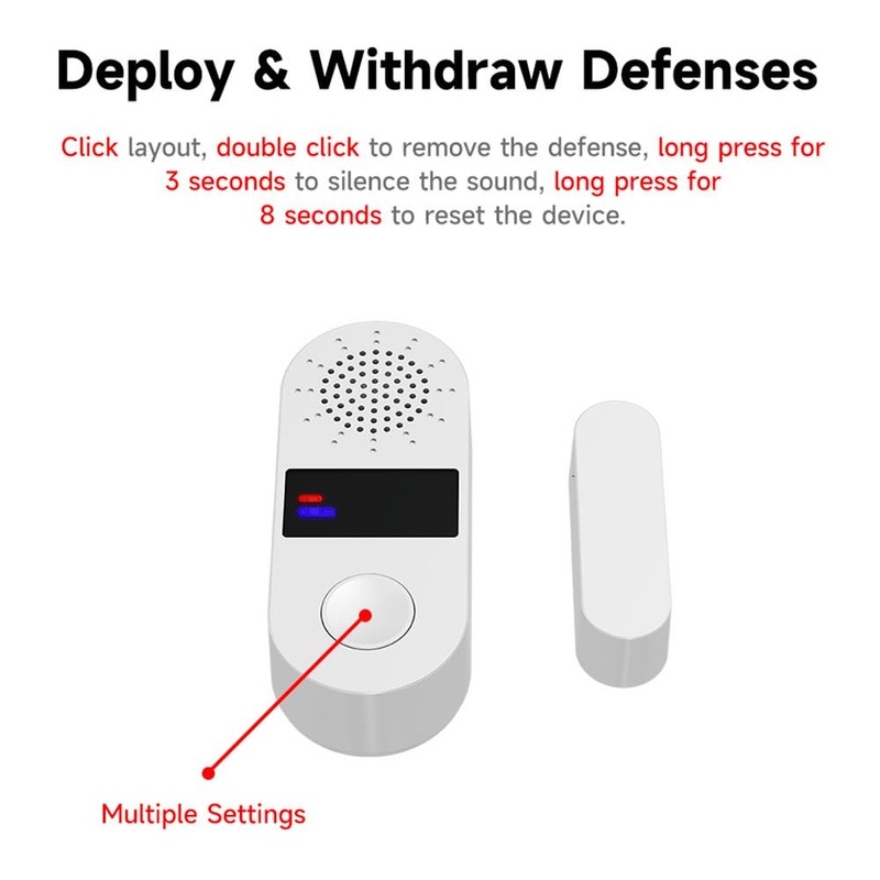 Mengshen Smart WiFi Door Sensor No Hub Needed Wireless Window