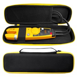 AZURAOKEY EVA Hard Case Replacement Compatible with Fluke T5-1000/T5-600/T6-1000/T6-600 Multimeter, Continuity and Current Tester Meter Organizer Holder, Black (Case Only)