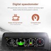 Unbranded Car HUD Inclinometer Head Up Display GPS Speedometer Compass
