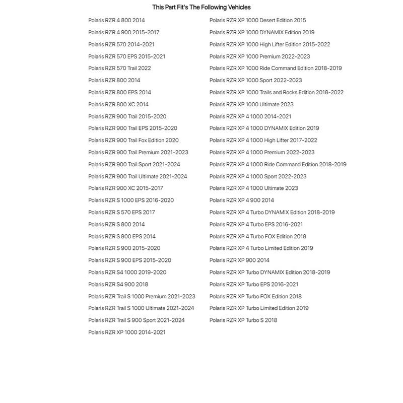 TUSK Steering Wheel Puller for Polaris RZR XP 1000 Sport