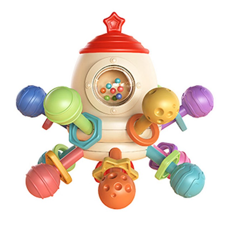 Newborn Teething Ball Toy Soothing Gum Chewable Sensory Grasping Activities