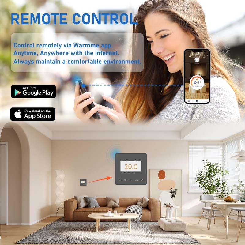 Digital Proframmable Thermostat for Electric Floor Heating Underfloor Heating Thermostat