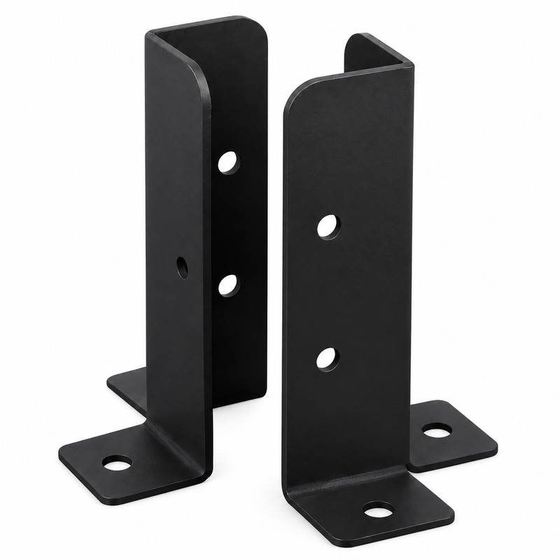 Adjustable Post Anchor Bracket for Wood Supports – Reversible Stainless