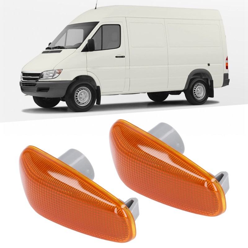 2PCS Side Turn Signal Light Lens with Gaskets Replacement for