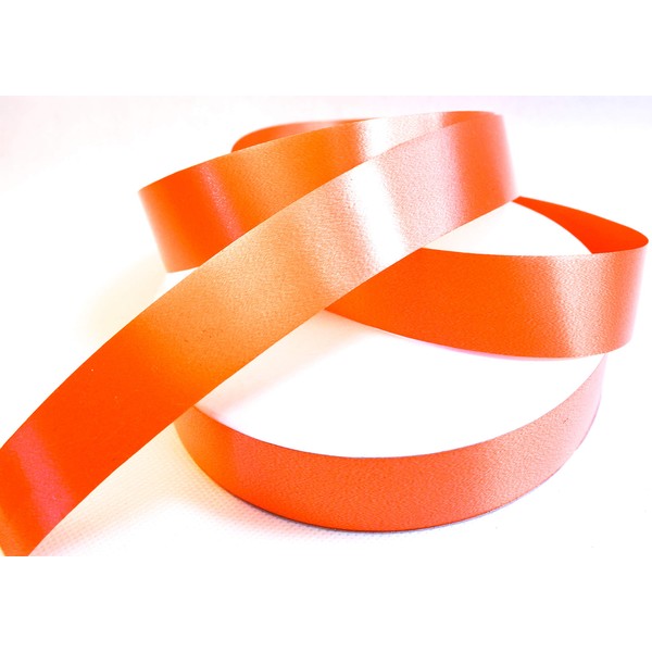 100 m Poly Ribbon 25 mm Wide: Orange