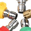 5Pcs Pressure Washer Spray Tips Nozzle Kit Multiple Degrees Quick