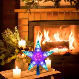 Christmas Tree Topper Star, Christmas Tree Topper Illuminated, Christmas Tree Topper Star, Christmas Tree Topper, Christmas Tree Star, Illuminated, Christmas Tree Topper Decoration