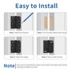 3 Pack Matte Black Door Hinges 4 Inch, Exterior Door