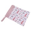 2pcs Hanging Diaper Bag Waterproof Double Pockets Zipper Closure Baby