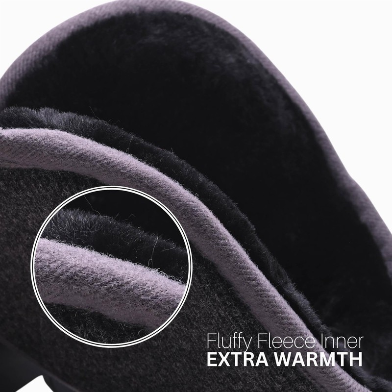 Basic Sense Winter Earmuffs, Camouflage and Ribbed Pattern Extra Wide