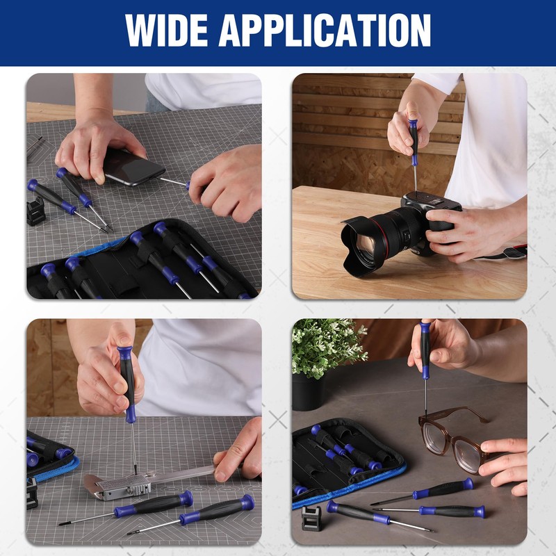 WORKPRO Precision Screwdriver Set 10-Piece, Cr-V Steel Small Screwdrivers Set,