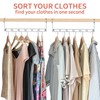 Hangers Space Saving, 12 Pack Metal Hanger Organizer, Closet Space