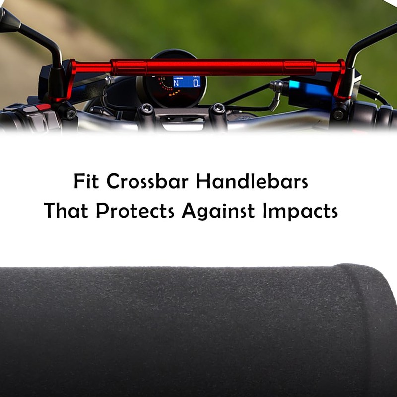 2 Pcs 7.87 Inch Crossbar Handlebar Pad, Handlebar Protector Round