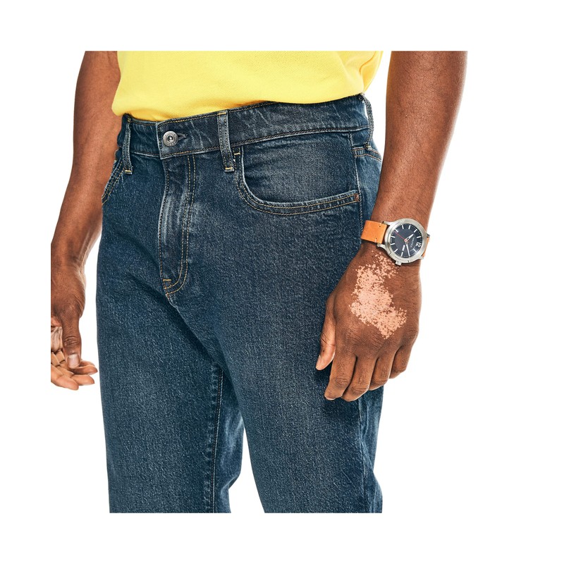Nautica Men's Athletic Slim Stretch Denim Jeans, Coastal Ridge Wash,
