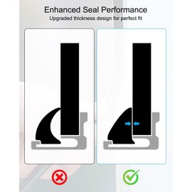 Silicone Rubber RV Window Seal 1/2'' x 1/4'' White Waterproof Car Stationary Window Glass Edge Seal Locking Gasket Seal Strip, RV Window Weather Stripping Seal for Marine Boat Truck Automotive, 40FT