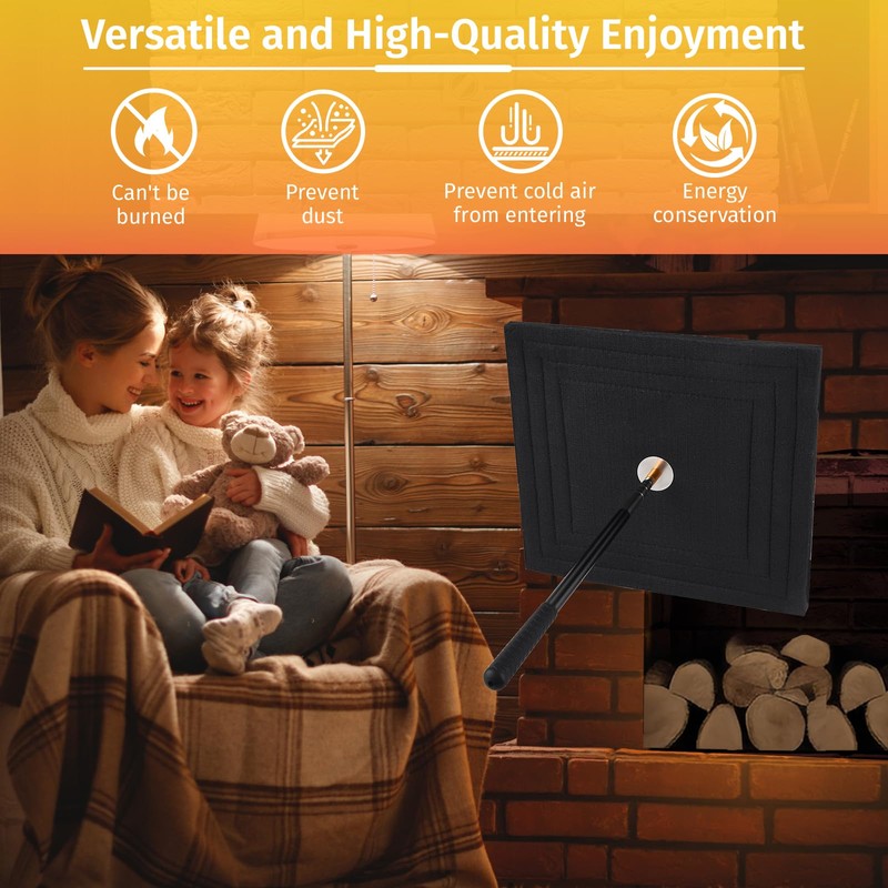 avvkfcmn Chimney Flue Plug for 16" x 16" Square Flue,