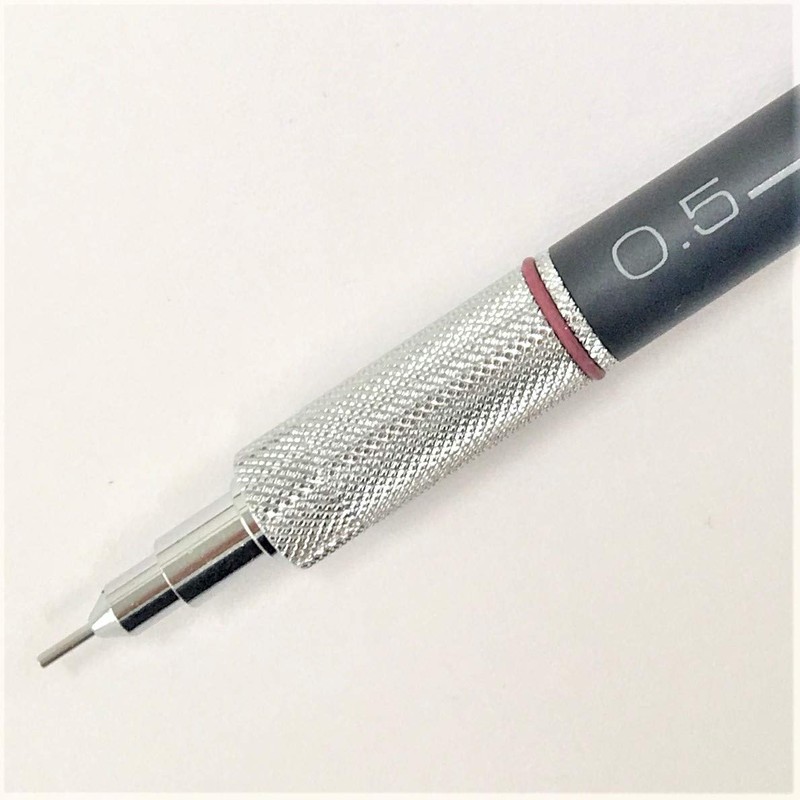 takeda Mechanical Pencil for Drafting, Fixed Handle, Knock, Metal 0.02