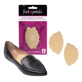 Foot Petals Cojín, soporte, arco cómodo, zapatos de vestir para mujer, tacones, zapatos planos, Caqui, Talla unica