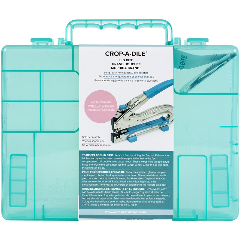 We R Memory Keepers Crop-A-DILE Big BITE CASE, color verde