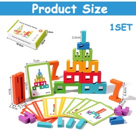 YTPAFK Number Blocks, Wooden Number Blocks Toys For Kids, Wooden Blocks for Kids, Montessori-Inspired Wooden Number Blocksnatural Wooden Craft, Early Education Toys(35pcs)