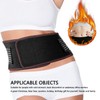 Thermal Lumbar Support for Lower Back Thicken Widened Removable Warm