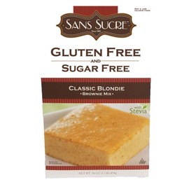 Sans Sucre Gluten Free and Sugar Free Classic Blondie Brownie Mix, 16 Ounce