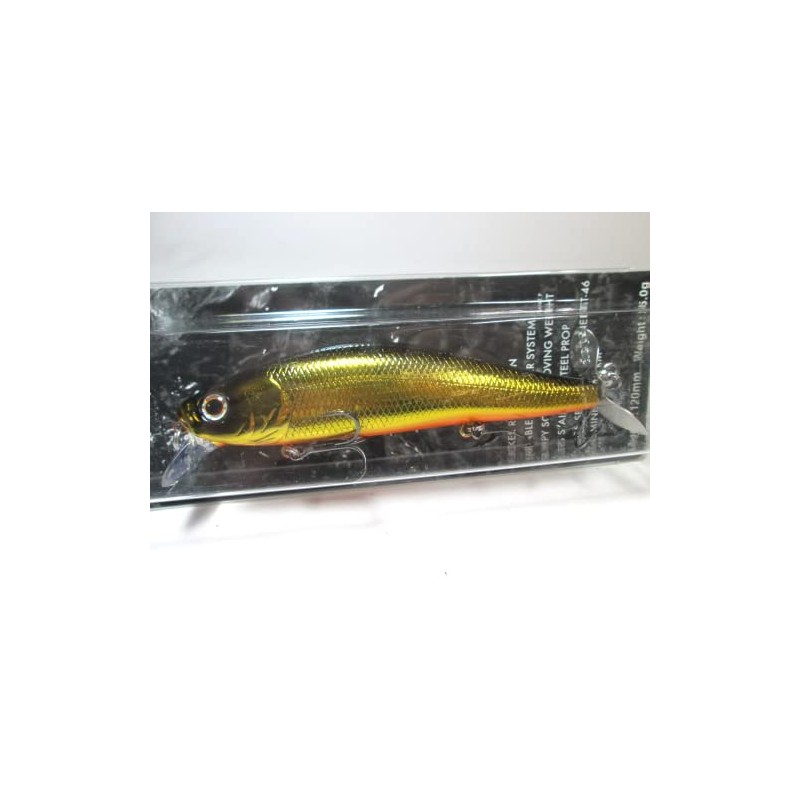 Deps Minnow Spiral Minnow 4.7 inches (120 mm), 0.9 oz