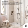 HJIAMA Shower Head Adapter, Brass Swivel Ball Joint, Silver, Electroplating