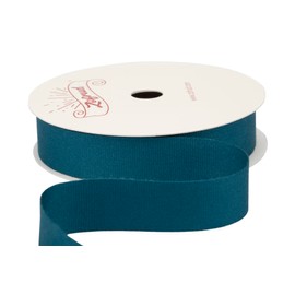 Zofrud Teal Cotton Ribbon - 5/8 Inch x 10 Yards - Ideal for Gift Wrapping, Crafts and Sewing - (#347)