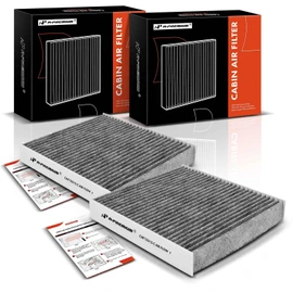 A-Premium - Filtro de aire de cabina de 2 piezas con carbón activado compatible con Nissan Versa 2020-2023 1.6L, Kicks 2018-2023 1.6L, reemplazo# 278915RB0A, 278915RB0B