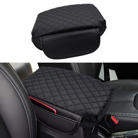 NICTSEPO Center Console Cover Compatible with Jeep Wrangler JL 2018-2025, Armrest Cover with Pockets for Jeep Gladiator JT 2020-2025, armrest Cushion for Wrangler JL JLU&Gladiator JT Accessories