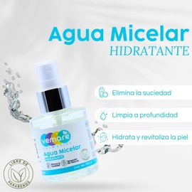 Vemare Cosmetics Agua Micelar Limpia, Desmaquilla e Hidrata 100ml