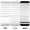 Joydeco Cordless Zebra Blinds for Windows, Dual Layer Light Control