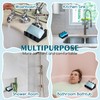 Silicone Soap Dish with Drain, Upgrade Double Suction Cups at