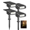 EZVALO Solar Spot Lights Outdoor Waterproof IP67, 3 Lighting Modes
