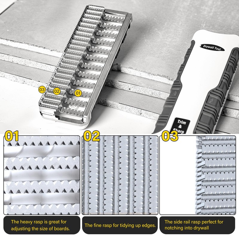 Drywall Rasp, Drywall Tools Rasp 7 inch Combination Sheetrock Tool