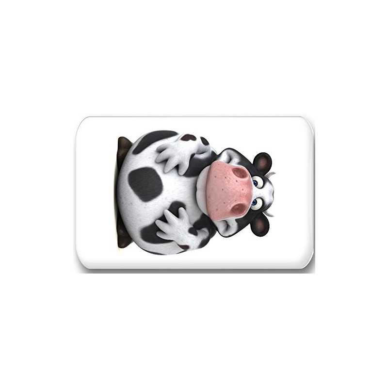 3D Holstein Cow in Various Panels - 6 Rectangular Fridge