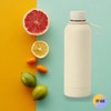Insulated Water Bottle -17 oz Stainless Steel Rubber Coated Double